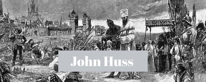 John Huss sendo queimado