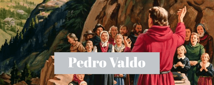 Pintura de pedro valdo pregando